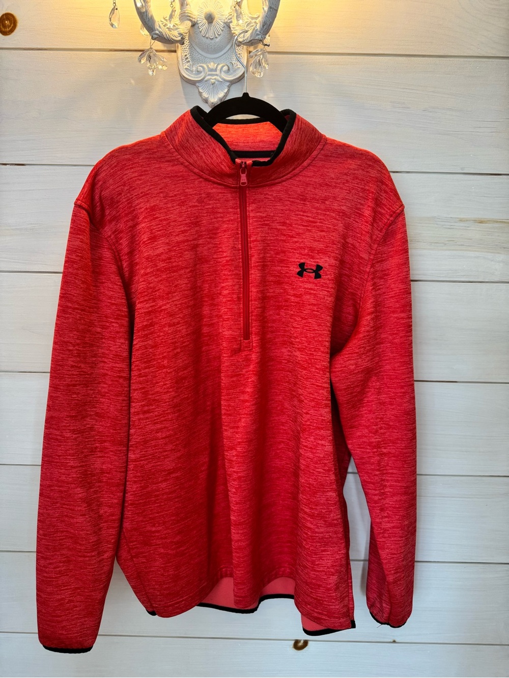 Under Armour Red Men's Half-Zip Performance Pullover